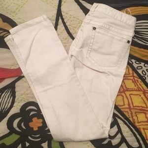 Free People White Denim Jeans